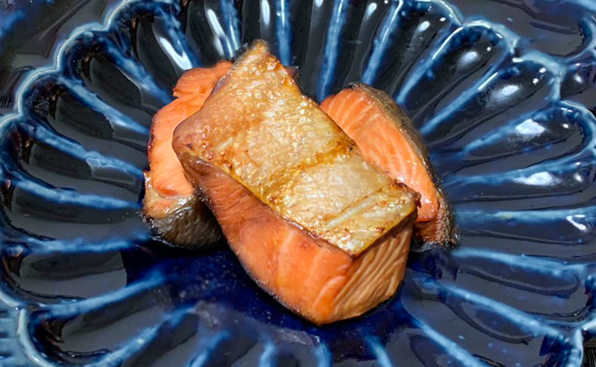 鮭の柚庵焼き