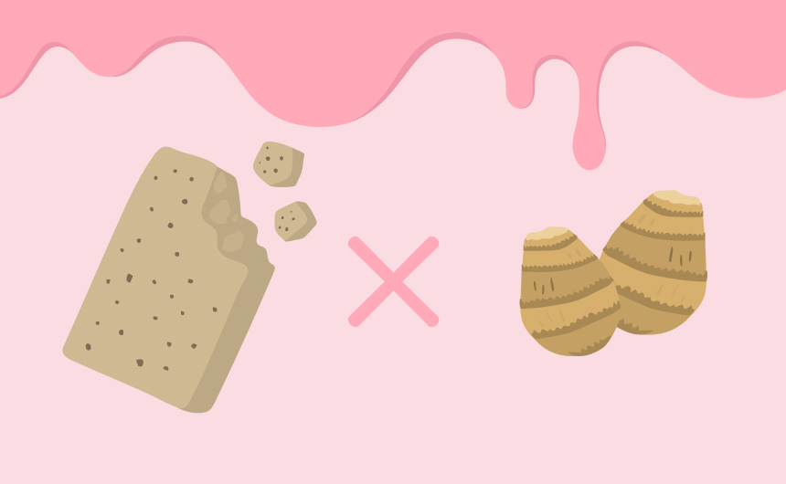 里芋でこんにゃくをピンク色に染めてみよう