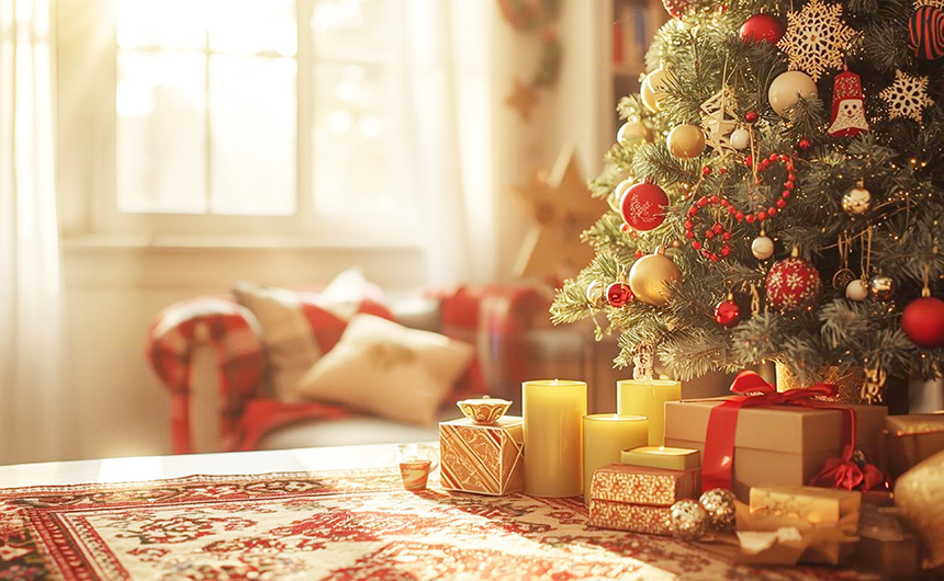 朝からワクワク。クリスマス気分のお弁当