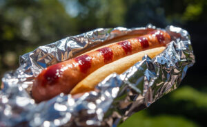 アウトドアで、早い簡単カートンドッグ