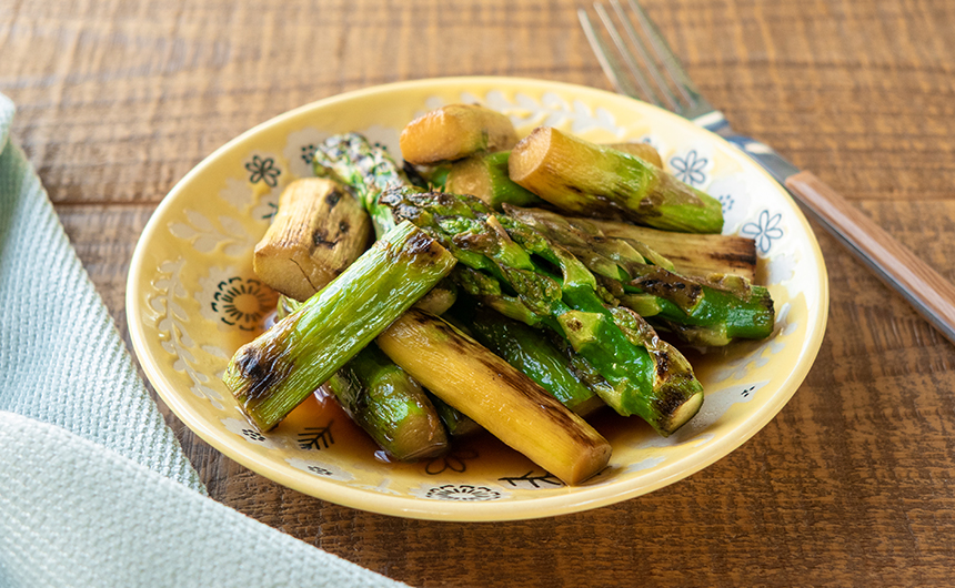 アスパラガスの焼きびたし アスパラガスの焼きびたし