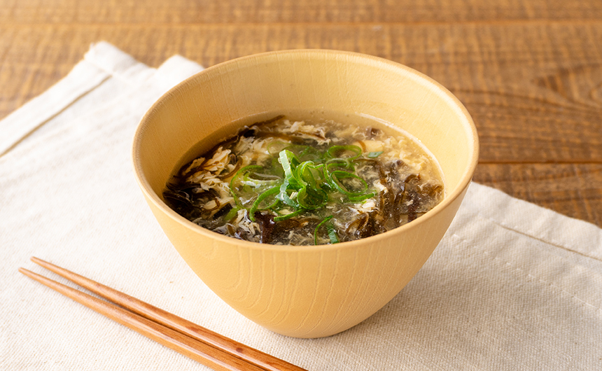 もずくと卵のふわとろスープ もずくと卵のふわとろスープ